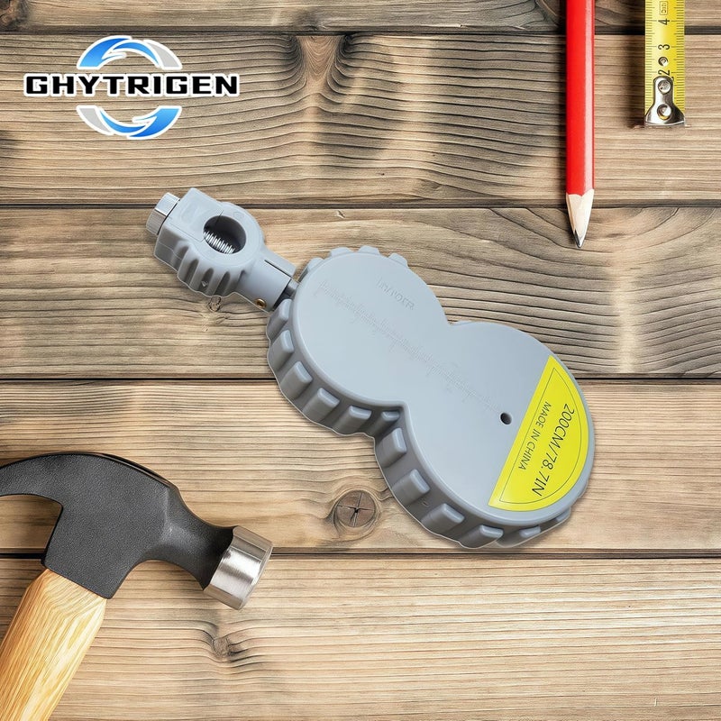 GHYTRIGEN Roto Tape Compass - 6.56 ft Rotape Tape Measure Compass with 10 Pencil,Compass Geometry Tool Measure Beam Compass for Drawing Circles and Lines,Fixable Button Circle Drawing Tool with Tape Measures - Image 2